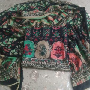 High Quality Unstitched Cotton Multicolor Print Three Piece For Women - Dress For Girls - 3 Pice Dress - Three Piece