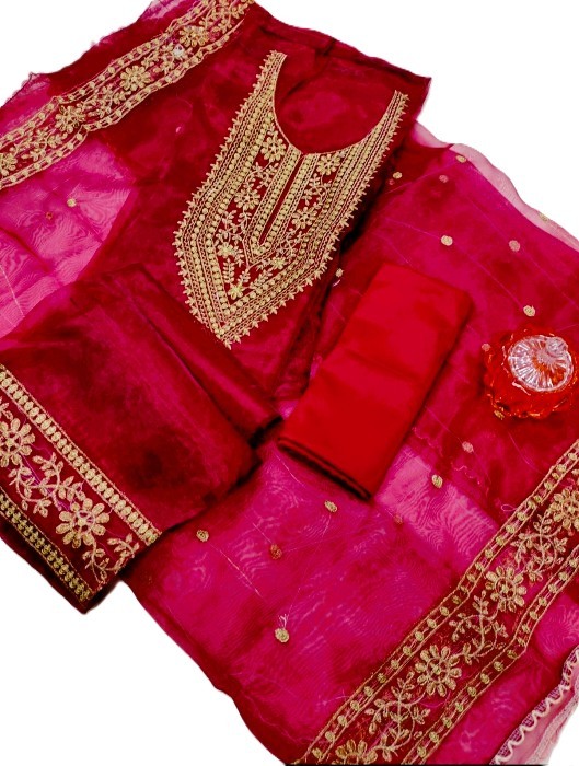 Indian Unstilted Organza Tissue Four Piece - Image 4