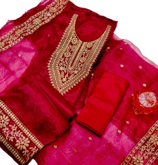 Indian Unstilted Organza Tissue Four Piece - Image 3